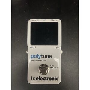 TC Electronic Polytune Poly Chromatic Tuner True Bypass Guitar Effect Pedal